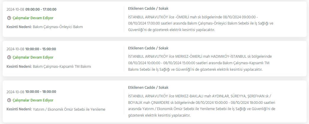 İstanbul'da 8 saati bulacak elektrik kesintisi! BEDAŞ ilçe ilçe açıkladı 31